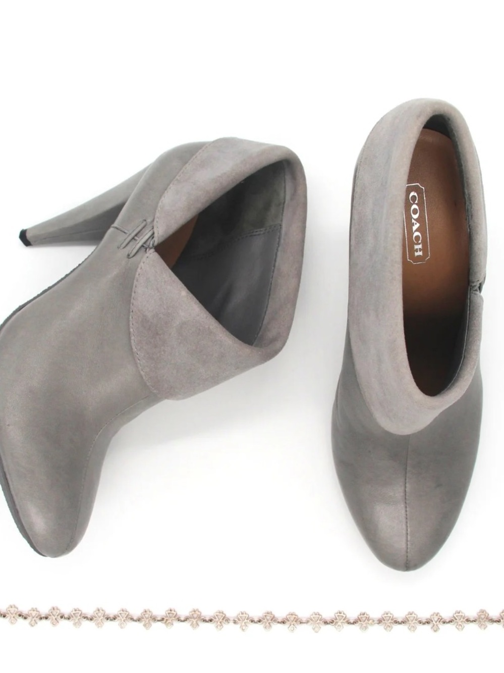 Coach Annika leather and suede ankle boots size 7